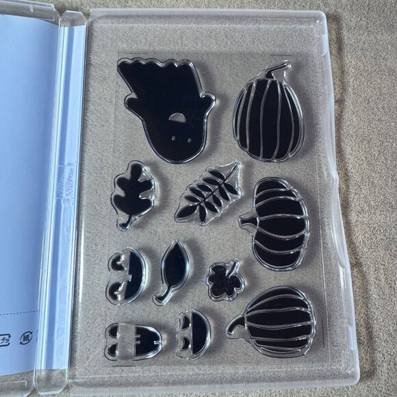 Stampin Up Fall Fest Stamp Set Halloween Pumpkin Faces Ghost - Picture 3 of 3